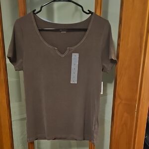 Old Navy Women's Brown Short Sleeve Top